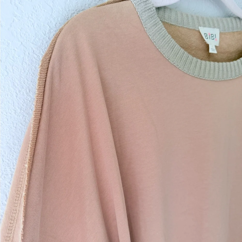 BiBi Peach and Beige Knit Sweater - Picture 5 of 6